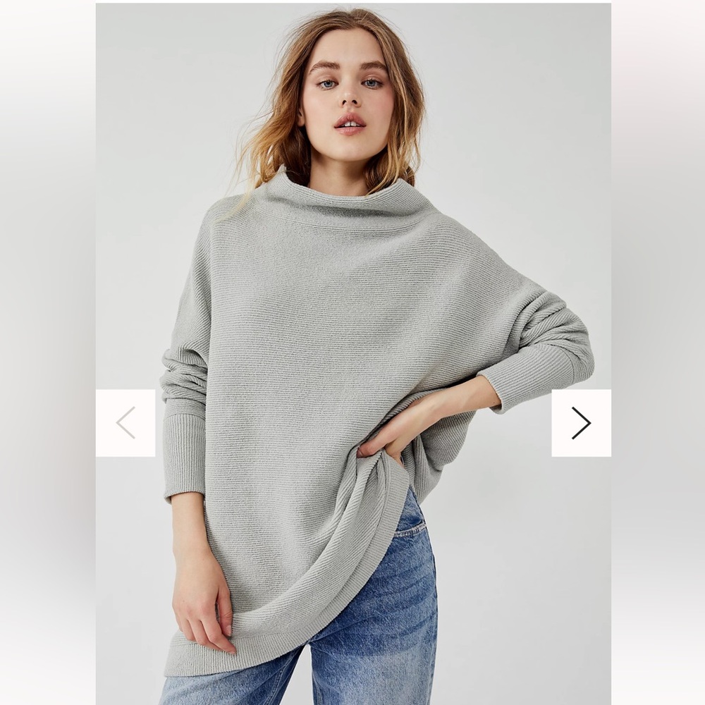 Free people ottoman slouch tunic oxide grey